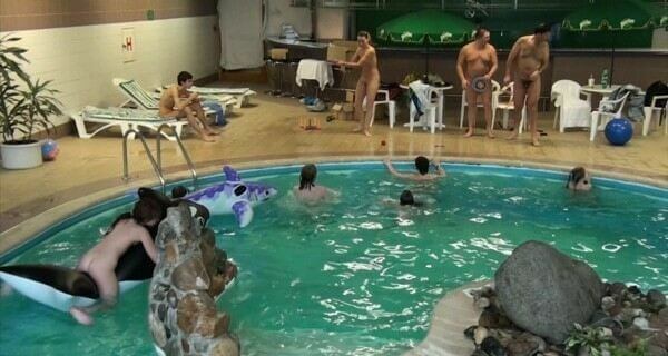 Indoor Dolphin Ride Full HD video - Those wishing to register as nudists
