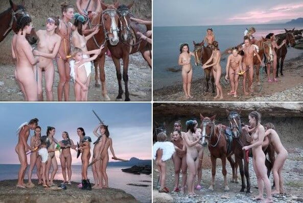 Mystical Horsey Riders Series photos - The role of naturism in fostering a positive body image