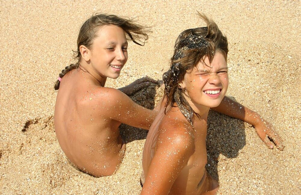 Ocean Beach Relaxing Photo Set - Naturism is about respecting natural beauty