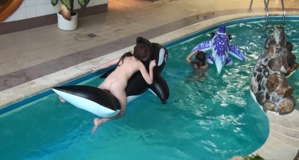 Naturism in the pool Full HD - Simplicity and naturalness are important principles of nudism and naturism