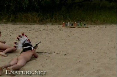 Enature - naked shoot out - The equality of body and spirit is an important idea in the practice of nudism and naturism