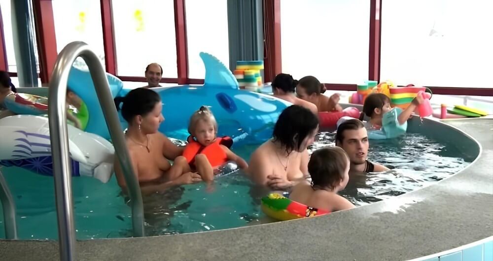 Indoor Swim Exercise - Openness to the world and new ideas is a defining trait of naturists and nudists