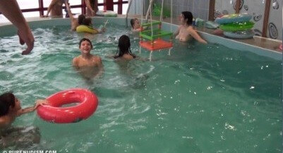 Indoor Swim Exercise 2 Full HD video - Naturism helps us understand the important fact that the body is part of nature