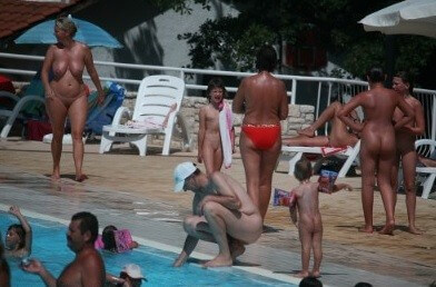 Enjoying The Sunny Pool gallery - The cult of nudity has not been forgotten