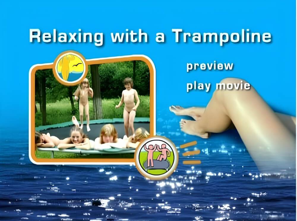 Naturist Freedom: Relaxing with a trampoline DVD - Naturism and nudism are a path to spiritual peace