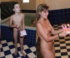 Naturists celebrates birthday photos - Nature and nudism are the best home for a person