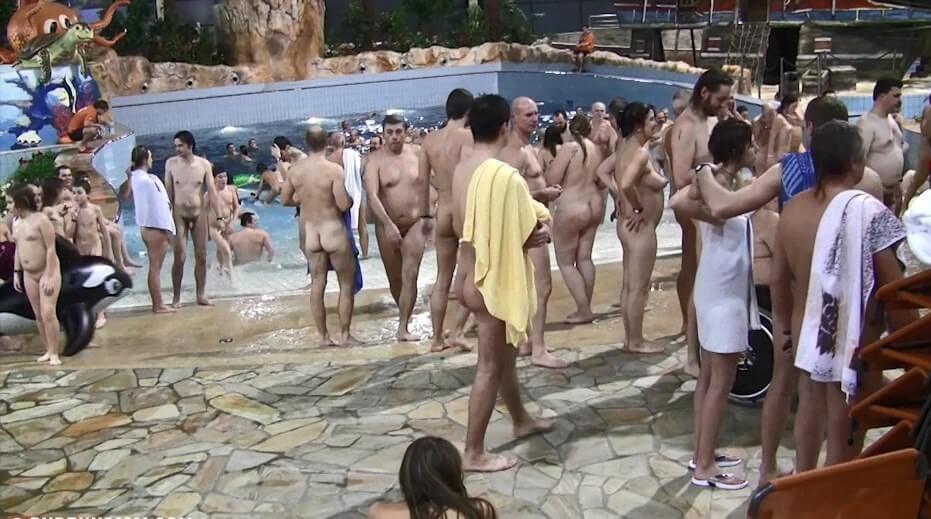 Aquatic park reunion video - For naturists, nudity is part of natural existence