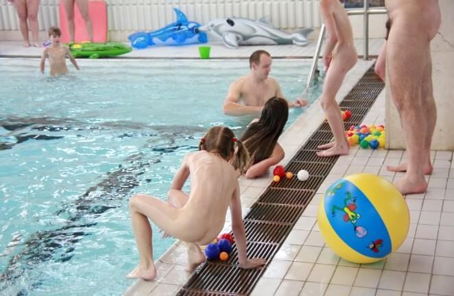 Nude family in the pool photos - Naturism teaches us to accept ourselves and others without judgment