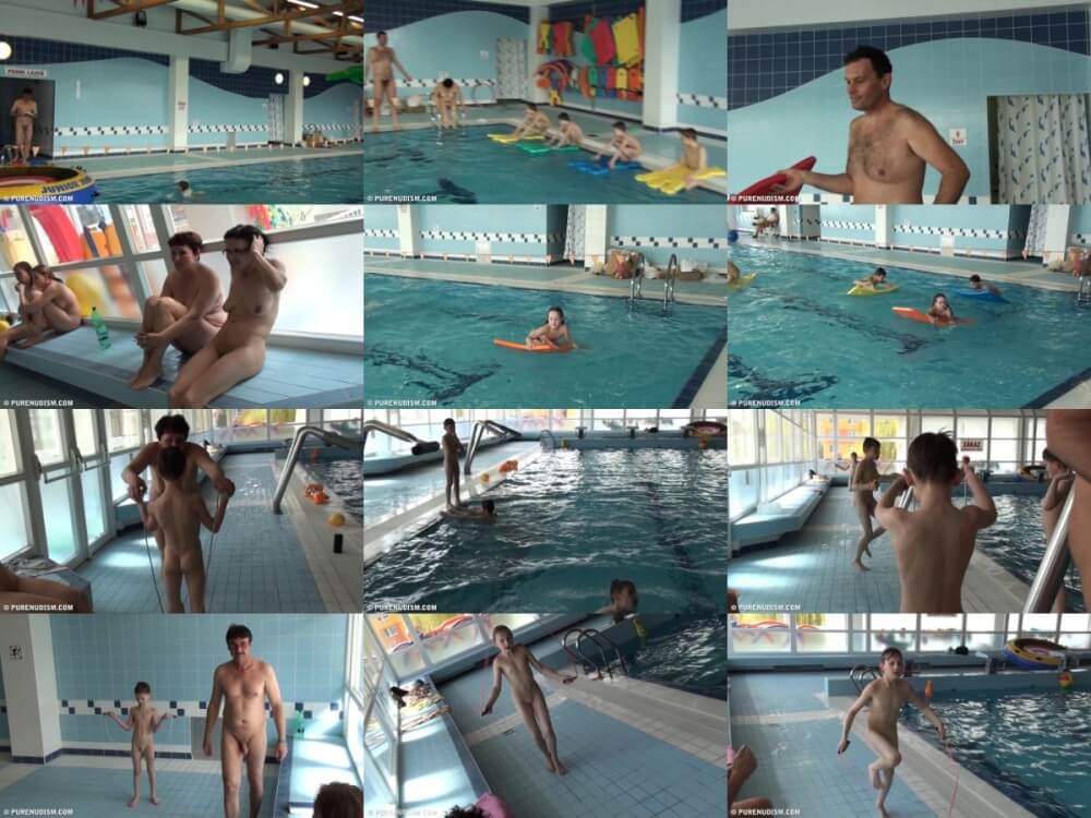 Poolside activities 2 Full HD - In naturism, nature serves as the bodys natural clothing