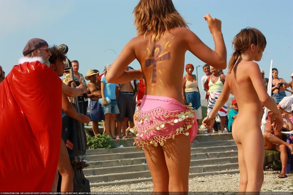 Colorful Carnival Dancing photos - Nudists only allowed