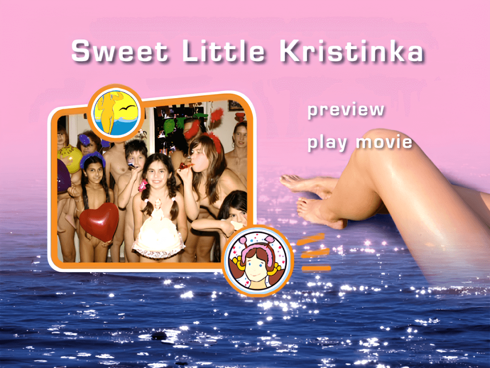 Naturist Freedom: Sweet Little Kristinka DVD - Many beautiful people without clothes